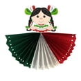 thumbnail image 1 of Muñeca Decorativa AMG de Papel Vestido Tricolor 1 Pieza, 1 of 4