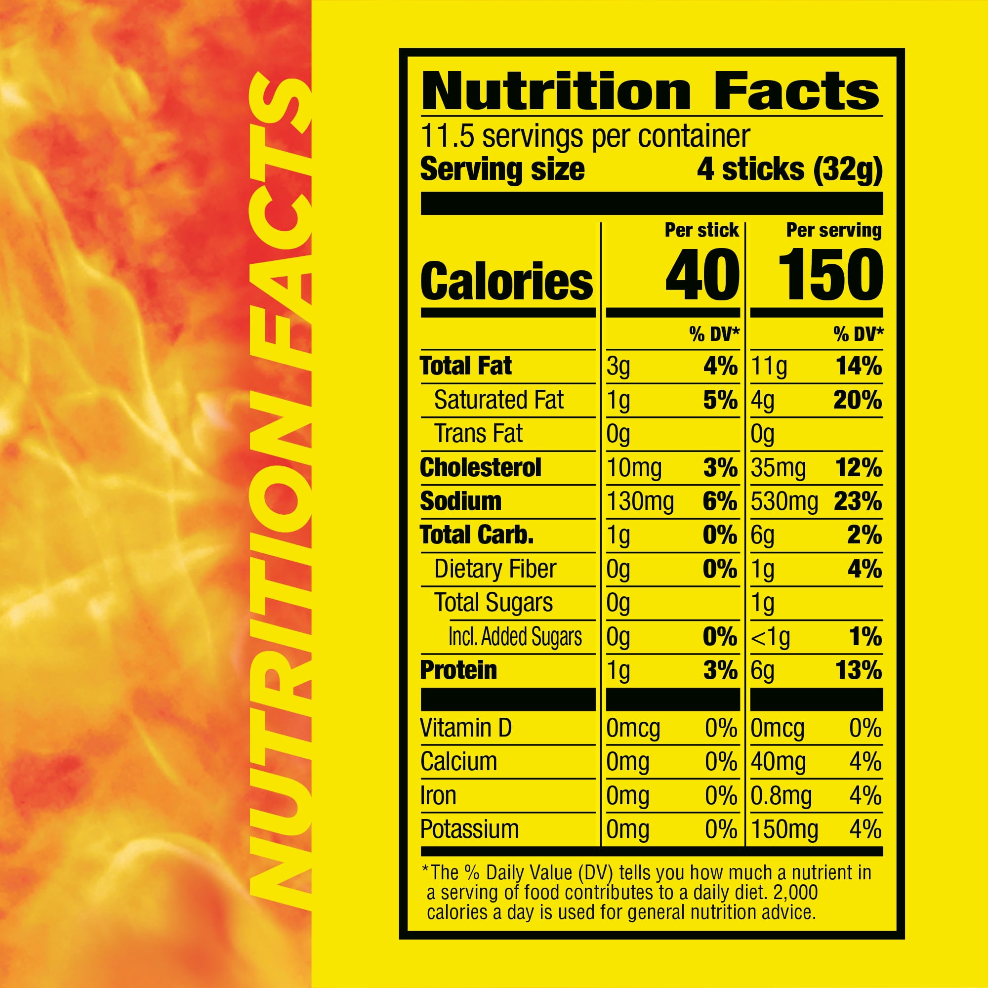 Slim Jim Smoked Meat Sticks, Original Flavor, 6g Protein Per Serving, Snack Size, 0.28 oz. (46 Count)