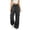 Gray, variant on Aeguzox Womens Pants Elastic Waisted Outdoor Joggers Casual Loose Solid Color Cargo Pants with Multi-Pockets,Sizes S-2XL