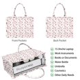 thumbnail image 2 of Large Capacity Tote Bag,Pink Christmas Tree Pattern Handbag Fashion Luxury Tote Bag,15.7"x13"x 5.1" Inches,Laptop Compatible, 2 of 6