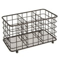 thumbnail image 5 of mDesign Metal Wire Cutlery and Utensil Storage Bin for Kitchen - Bronze, 5 of 5