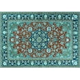 thumbnail image 1 of Ahgly Company Indoor Rectangle Persian Light Blue Traditional Area Rugs, 8' x 12', 1 of 4