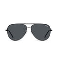 thumbnail image 1 of Gafas de sol Quay High Key, extra grandes, polarizadas, color aviador, color negro, 1 of 4