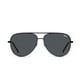 thumbnail image 1 of Gafas de sol Quay High Key, extra grandes, polarizadas, color aviador, color negro, 1 of 4