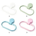 thumbnail image 4 of Unatoiry Wall Mounted Towel Rack Hanging Washcloth Ring Household Organizing Holder Green 1Set, 4 of 6