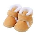 thumbnail image 4 of Glisme Baby Boots Comfortable Soft Sole Toddler Shoes Warm Baby Toddler Shoes Boots Cozy Khaki Boots Size 6-12 Months, 4 of 9