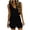 Black, variant on Ruffle Rompers for Women Dressy Summer Sleeveless V Neck Short Jumpsuits with Pockets Drawstring Wide Leg Summer Outfits