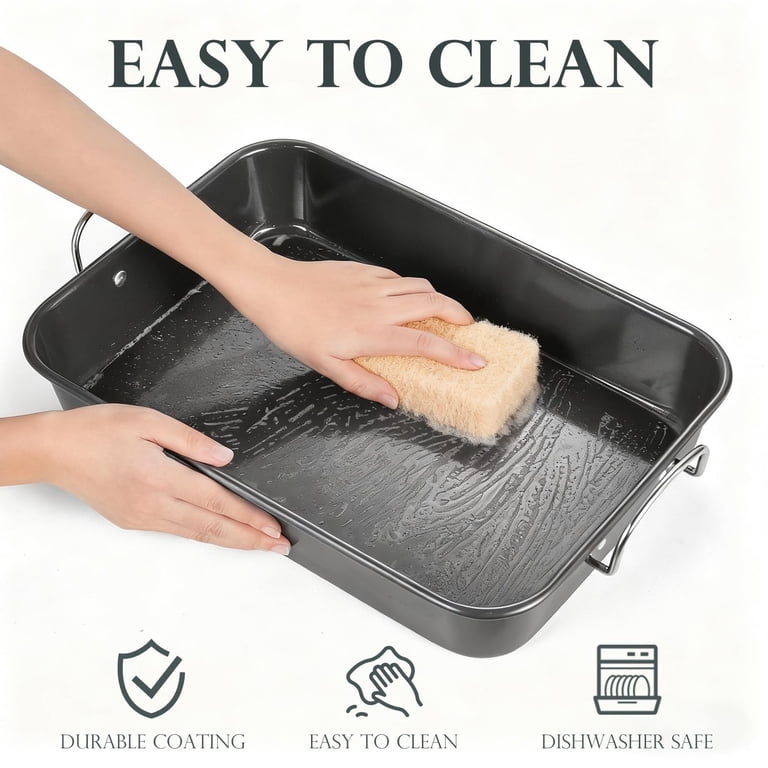 Kitessensu 15" x 11" Nonstick Carbon Steel Roasting Pan photo 6