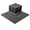 Grey + Polypropylene + Polypropylene#849, variant on 44 Packs Plastic Interlocking Decking Tiles, 12x12 inch Waterproof Terrace Tiles for All-Weather Backyard Pool Decking, Dark Gray