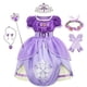 thumbnail image 1 of Vestido de Princesa Sofía para niña, disfraz de Cosplay con apliques de perlas, ropa de tul mullida de lujo para Halloween, nuevo Fivean unisex, 1 of 2
