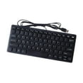 thumbnail image 1 of Xuanheng USB Wired Keyboard Compact 78 Keys for Home Personal Computer Industrial Use Black, 1 of 8