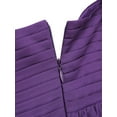 thumbnail image 7 of iiniim Big Girls One-Shoulder Chiffon Junior Bridesmaid Wedding Flower Girl Dress Purple 14, 7 of 7