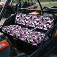 thumbnail image 2 of Binienty Purple Camo UTV Seat Covers for Kawasaki Mule 2009-2024 4000 4010/2001-2018 3000 3010, Polyester Dustproof Non-Slip UTV Replacement Seat Cover for Mule 3020 Seats Accessories Parts, 2 of 8