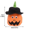 thumbnail image 2 of Light Up Halloween Bucket with Soft Plush Pumpkin Design, Halloween Candy Bucket for Student Trick-Or-Treating, Halloween Baskets for Student with Handle for Halloween Party, 2 of 7