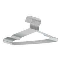 Unique Bargains Stainless Steel Hangers Space Saving Clothes Hangers Silver 20 Pcs