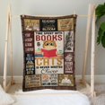 thumbnail image 6 of Yibo Personalized Blanket Gift for Book Lovers, Book Club Gifts for Girls Women Bookaholic, Cat Lovers Gift for Women, Meaning Gifts for Bookworm Reading Lover Bookish Librarian, 6 of 9