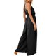 thumbnail image 5 of VISgogo - Mono largo de verano para mujer, color sólido, sin mangas, cuello en V profundo, pierna ancha VISgogo  moda, 5 of 6