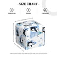 thumbnail image 4 of Balery Playful Penguins and Snowmen Porta Pañuelos de Cuero con Estampado – Funda Moderna Cuadrada para Caja de Pañuelos, Dispensador 5x5x5'', 4 of 7