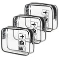 thumbnail image 1 of TSA Approved Toiletry Bag, 3 Pcs Clear Quart Size Toiletry Bags, 1 of 5