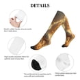 thumbnail image 5 of Lsque Golden Winged White Horse Pattern Sport Compression Socks for Men & Women 15-20 mmHg Knee High Nurse Pregnant Running Medical and Travel Athletic, 5 of 6