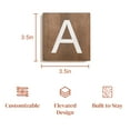 thumbnail image 2 of Stiles Crossword Letter Tiles, Wooden Wall Decor, 3.5 Inch, Walnut, Letter A, 2 of 7