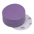 thumbnail image 1 of Unique Bargains 30 Pack 3-Inch Purple Sanding Discs 180 Grits Hook & Loop Professional Aluminum Oxide Sandpaper, 1 of 5