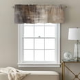 thumbnail image 3 of Brown Kitchen Curtain Valances for Windows Farmhouse Short Curtains, Modern Abstract Art Oil Painting Ombre Rod Pocket Valance Curtain for Bedroom Cafe Living Room 42"x12", 3 of 8