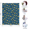 thumbnail image 4 of Cartoon Construction Vehicles Stars Blue Pattern Blanket,Comfortable Soft Flannel Throw Blanket,All Season,Warm Lightweight Blankets for Sofa Bed Couch Living Room Chair,30"x40", 4 of 4