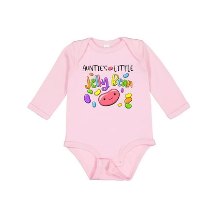 

Inktastic Aunties Little Jellybean Cute Easter Candy Gift Baby Boy or Baby Girl Long Sleeve Bodysuit