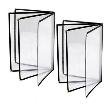 WORGEOUS Clear Restaurant Menu Cover Replacement Pvc Menu Holder Food ...