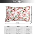 thumbnail image 2 of Kdxio Cotton Pillow Cases 20"x30" Pillowcases,Soft and Breathable Bedroom Pillow Cases-Lilies Flowers, 2 of 8
