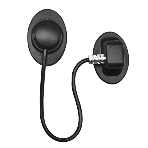 Cerradura para refrigerador, gabinetes de seguridad para bebés y niños, cerradura de límite para refrigerador con llave magnética para sujetar cajones (paquete de 2, negro)