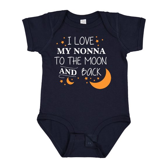 Inktastic I Love My Nonna to the Moon and Back Boys or Girls Baby Bodysuit