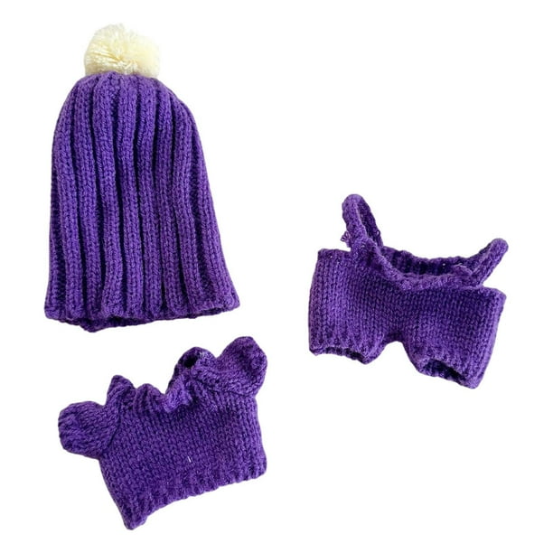 Suéter de muñeca, pantalones, traje, ropa de muñeca, lindo, desmontable para niños, regalo de cumpleaños, elegantes atuendos de muñeca con sombrero