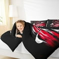 thumbnail image 4 of Manfei Hockey Sport Bedding Comforter Set,Boys Ball Game Twin Comforter Sets,White Red Black Bedding Set For Kids Boys,Super Cozy Room Decorative Reversible,2 Pieces, 4 of 8
