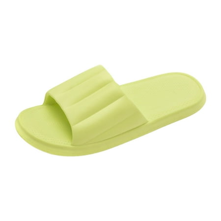 OJSFQUFP Womens Summer Slippers Men and Women Shoes Indoor and Outdoor Home Slippers Fashion Lightweight Sandals Slip On Slippers for Women Green 38