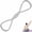Gray, variant on Figure 8 Resistance Band, Exercise Bands with Handles for Women & Men, Full-Body Workout, Strength Training, Chest Expander & Yoga