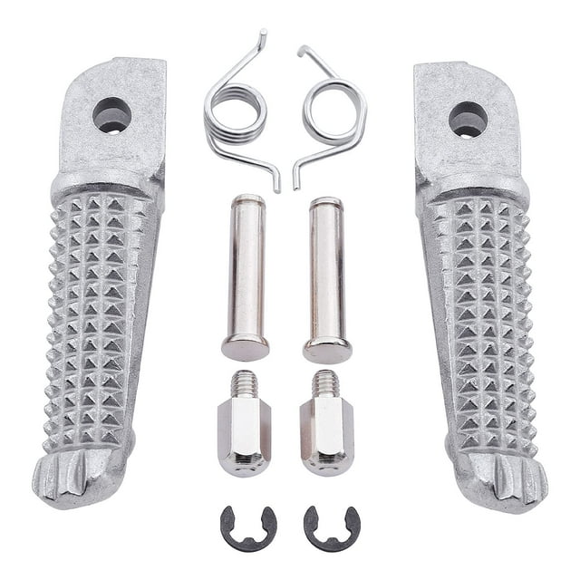 Reposapiés Delantero Para Conductor De Motocicleta, Compatible Con Yamaha Mt09 20172020 Tracer 900 2016-2021 Fz09 2014-2017, Color Plateado