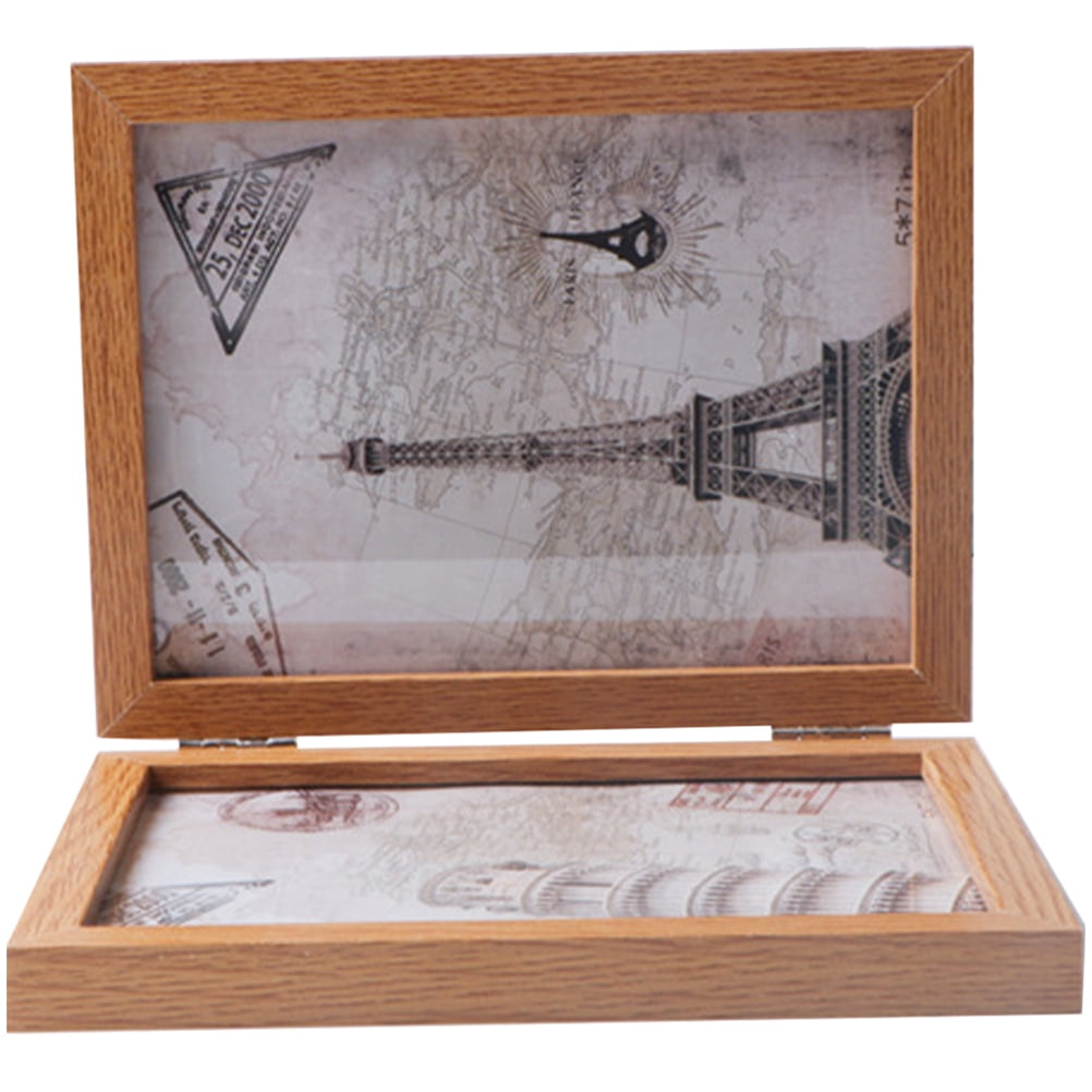 Folding Wooden Photo Frame 6 inch Picture Frame Tabletop Frame for Home