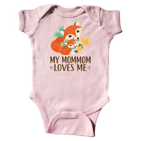

Inktastic MomMom Loves Me Fox Gift Gift Baby Boy or Baby Girl Bodysuit
