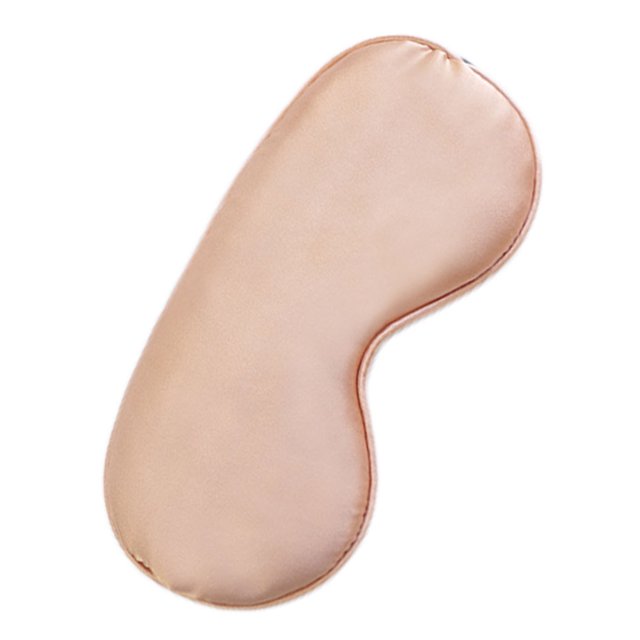 Vogacara Cubierta para los ojos Doble cara Seda de imitación Venda para los ojos Resistente Bloqueo de luces Cómoda Venda para los ojos Tratamientos faciales champán