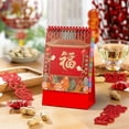 thumbnail image 1 of SouMaox Paper Desk Calendar Festive Red Thickened Pages Twin Wire Binding Scheduling Organization for Office Desktop Study Workspace, 1 of 7
