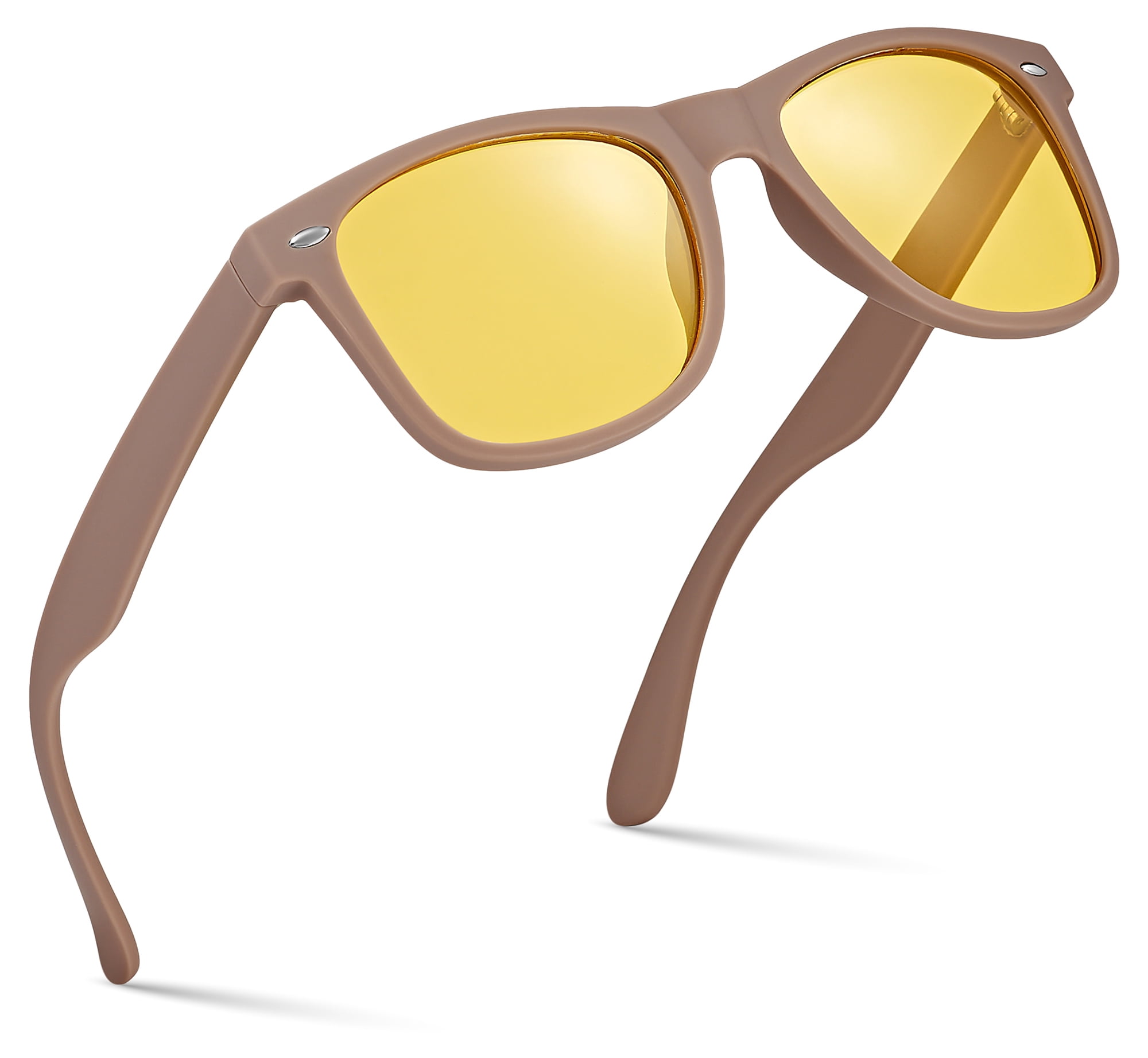 Matte Taupe | Yellow Night Driving