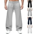 thumbnail image 1 of RKSTN Men's Cotton Joggers Sweatpants Oversized Tapered Leg Elastic Waist Athletic Pants for Mens Casual Solid Relaxed Fits Comfy Drawstring Curved Leg Sweatpant Trousers Fall Winter Spring Clothes, 1 of 9