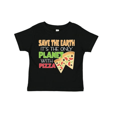 

Inktastic Save the Earth. Its the Only Planet with Pizza. Gift Toddler Boy or Toddler Girl T-Shirt