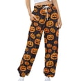 thumbnail image 2 of QATAINLAV Cinch Bottoms Sweat Pants for Women Baggy Drawstring High Waisted Jogger Pants Halloween Graphic Print Sweatpant with Pockets Todays Sales Multicolor M, 2 of 6