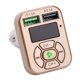 thumbnail image 3 of Coche Bluetooth Inalámbrico Coche Transmisor FM Adaptador Reproductor de MP3 dorado Sunnimix Transmisor FM para automóvil Bluetooth, 3 of 8
