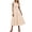 Beige Plaid, variant on ANRABESS Women's Summer Casual Maxi Dress Sleeveless Crewneck Smocked 2026 Flowy Plaid Tiered Boho A Line Beach Long Sundress Pink White Plaid Small