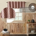 thumbnail image 3 of VHC Brands Custom House Burgundy & Tan Jacquard Valance 18x60, Window Treatment, Bedroom, Living Room, Dining Room, and Kitchen Decor, Cotton, Custom House Collection, 18x60, Natural, 3 of 4