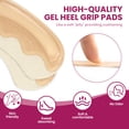 thumbnail image 4 of Almohadillas de tacón Bukihome, 6 pares de cojines de gel para zapatos de mujer, 4 of 7